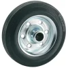 Los wiel rubber 100mm met as 12mm tot 70kg