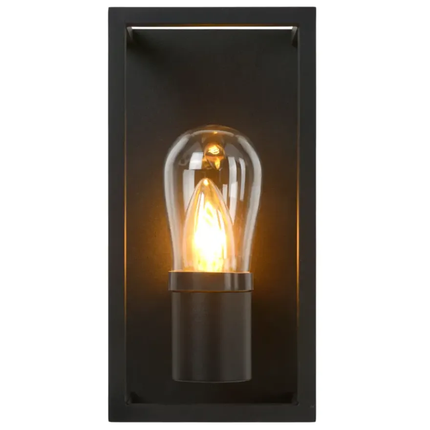 Lucide badkamer wandlamp Carlyn zwart
