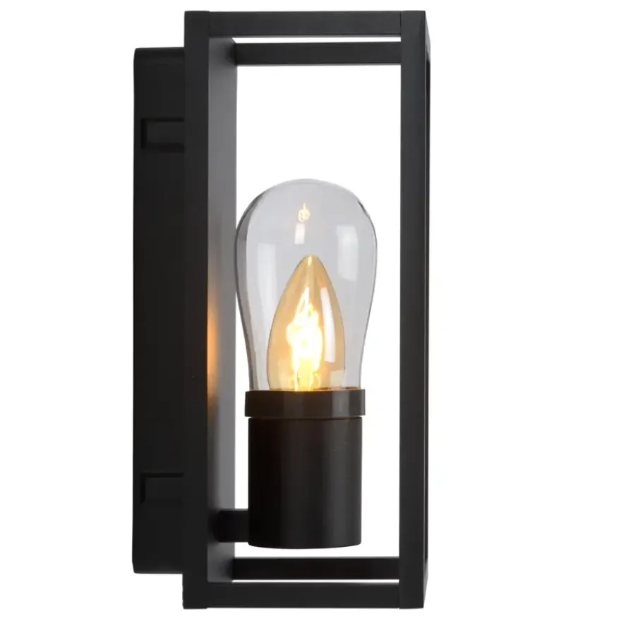 Lucide badkamer wandlamp Carlyn zwart