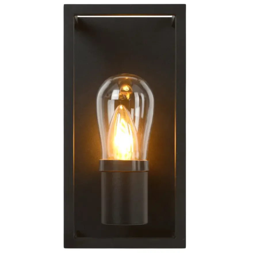 Lucide badkamer wandlamp Carlyn zwart