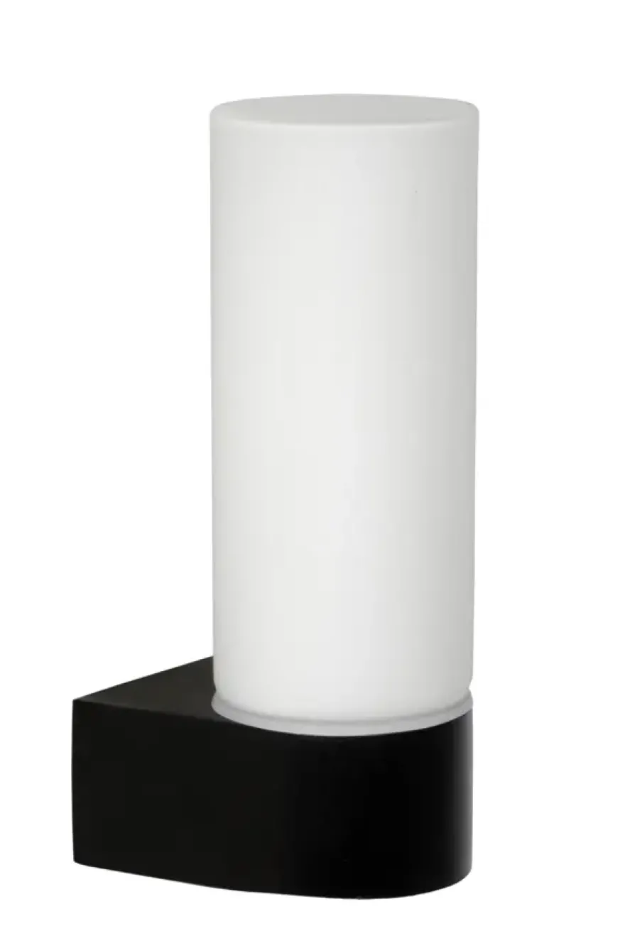 Lucide badkamer wandlamp 1-lichts Jesse IP44 zwart