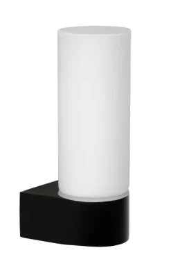 Lucide badkamer wandlamp 1-lichts Jesse IP44 zwart