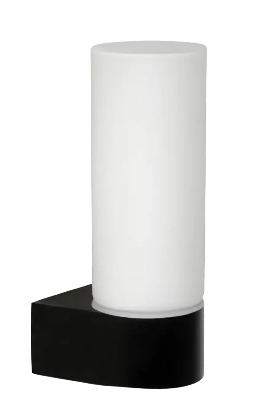 Lucide badkamer wandlamp 1-lichts Jesse IP44 zwart