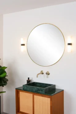 Lucide badkamer wandlamp 2-lichts Jesse IP44 zwart