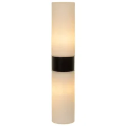 Lucide badkamer wandlamp 2-lichts Jesse IP44 zwart