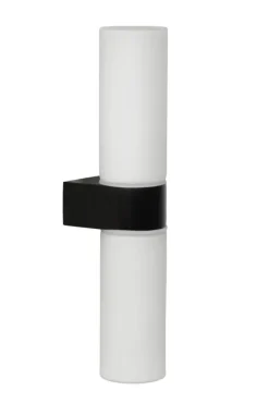 Lucide badkamer wandlamp 2-lichts Jesse IP44 zwart