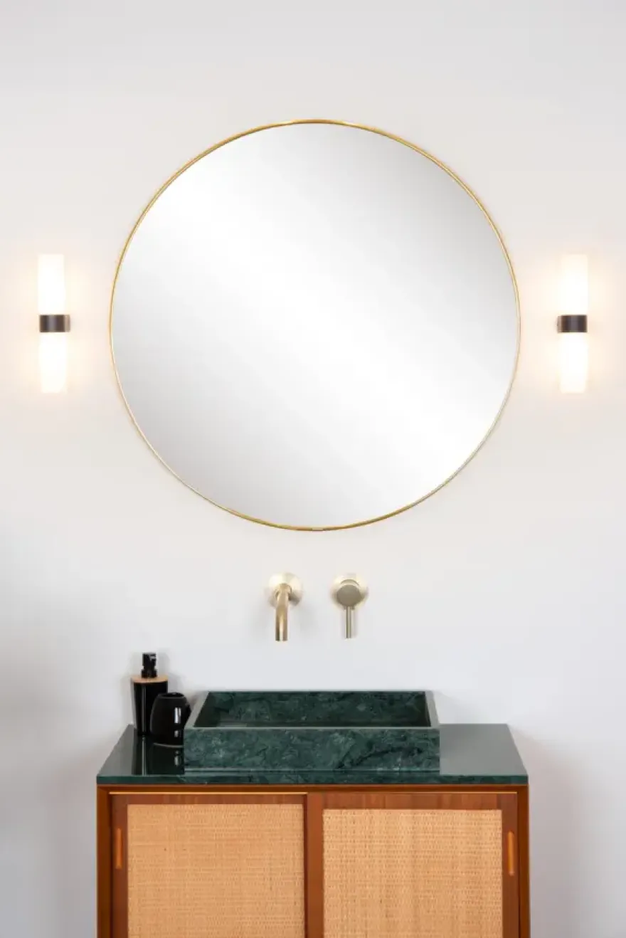 Lucide badkamer wandlamp 2-lichts Jesse IP44 zwart