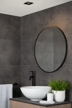 Lucide Ziva Inbouwspot Badkamer zwart