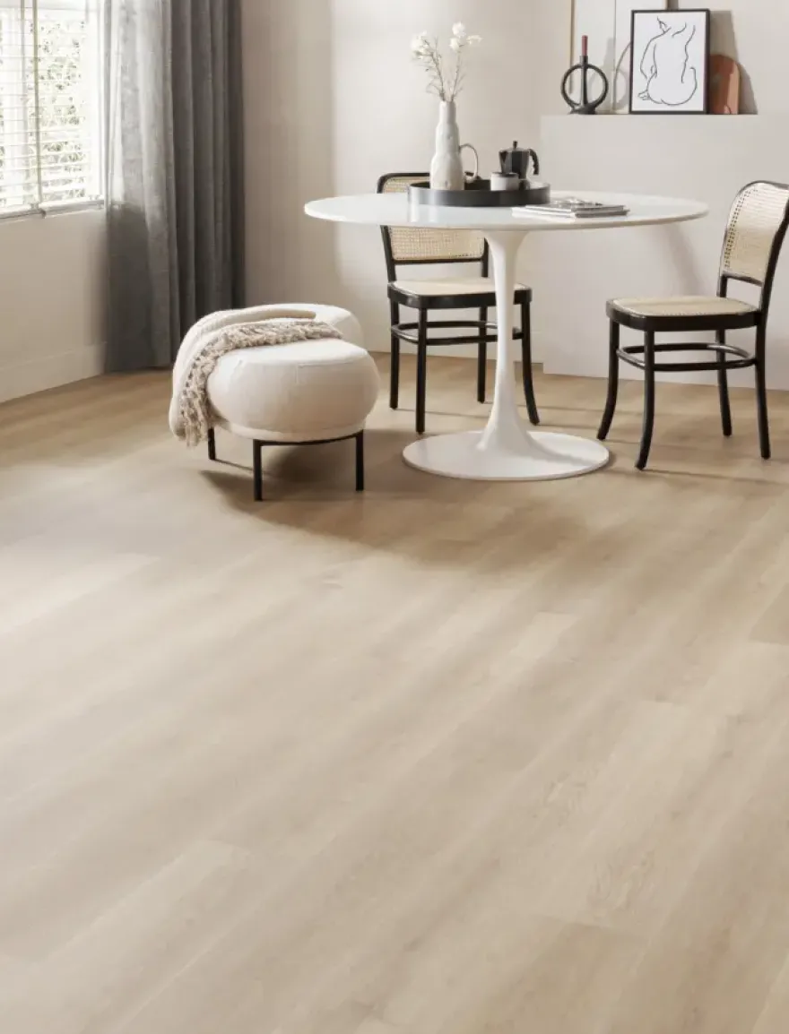Lundia click PVC Zuiver Kristina bruin houtlook incl. geïntegreerde ondervloer