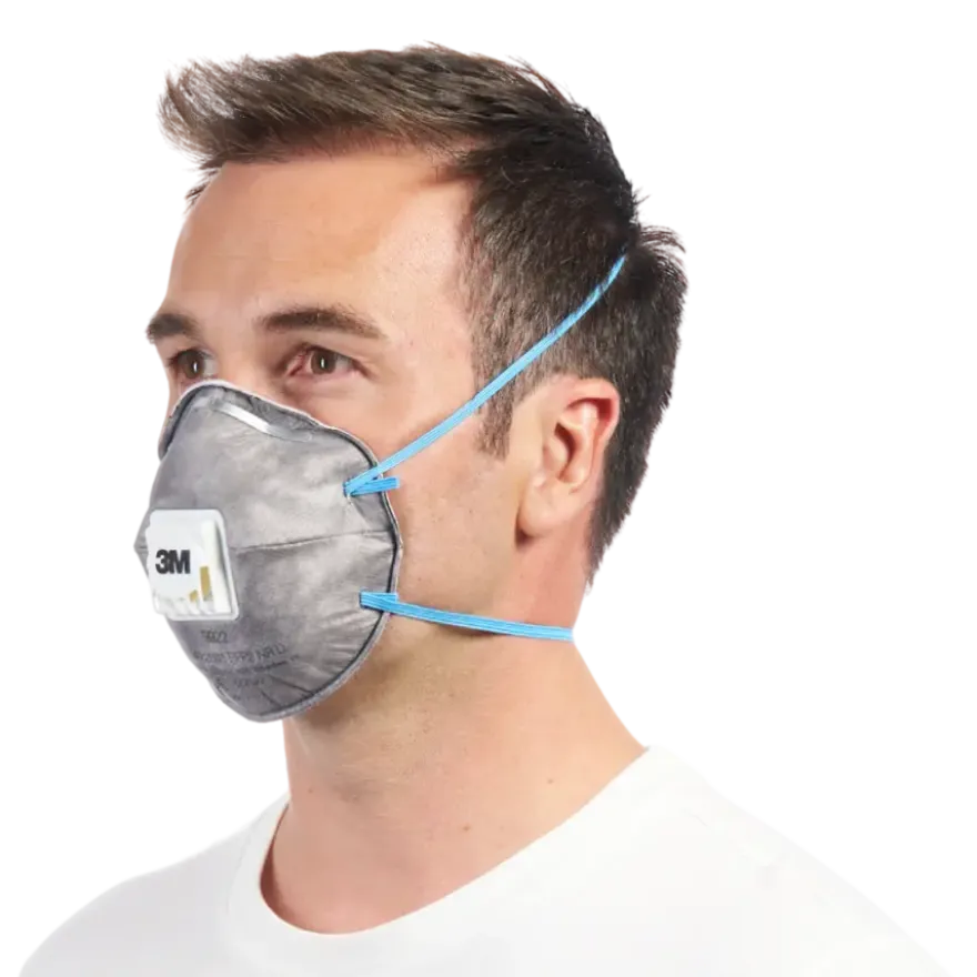 3M fijn stof masker cupvorm met uitademventiel tegen geuren