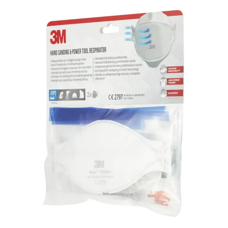 3M stofmasker 9320C3 FFP2 3 stuks