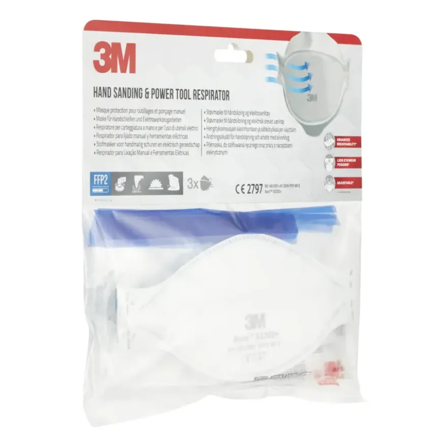 3M stofmasker 9320C3 FFP2 3 stuks