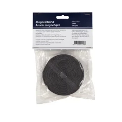 Magneetband zelfklevend zwart 2 meter - 2st