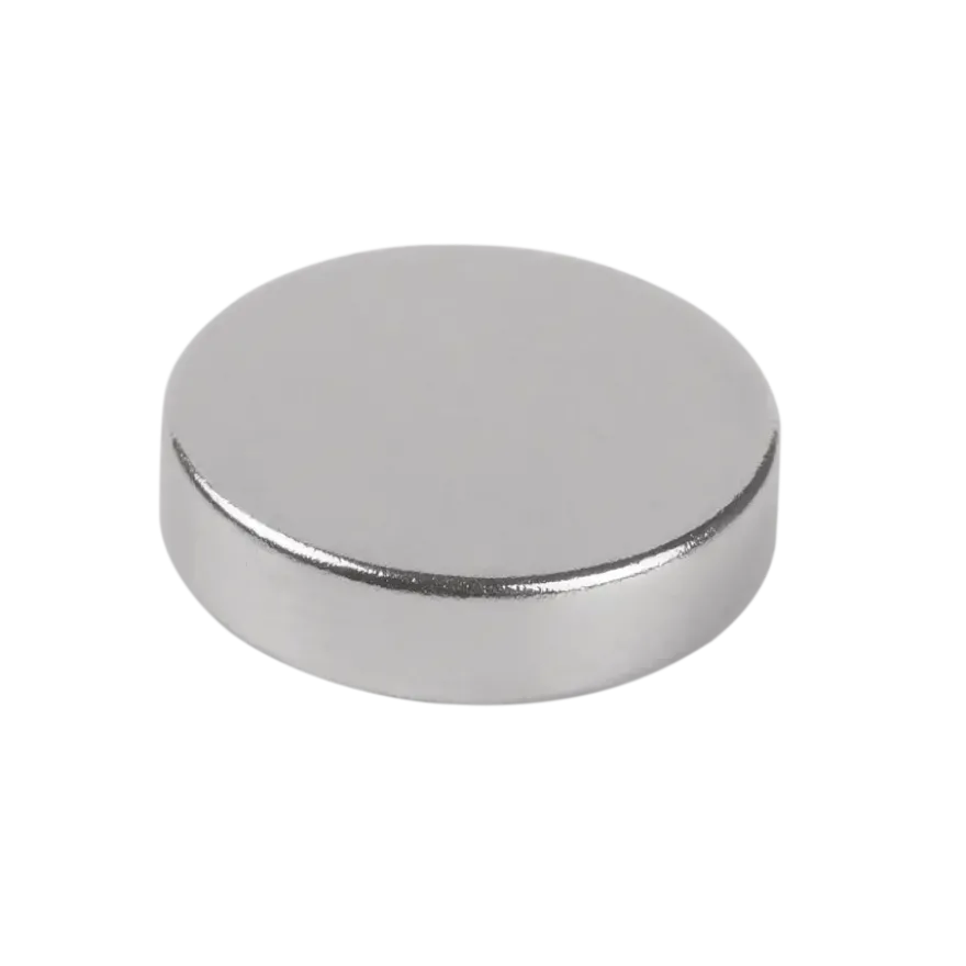 Magneetschijf Neodymium zilver 12x3mm 6 stuks