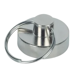 Magneet sleutelhanger Neodymium zilver 20mm 2 stuks