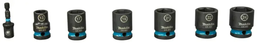 Makita Impact Black 7-delige krachtdoppenset