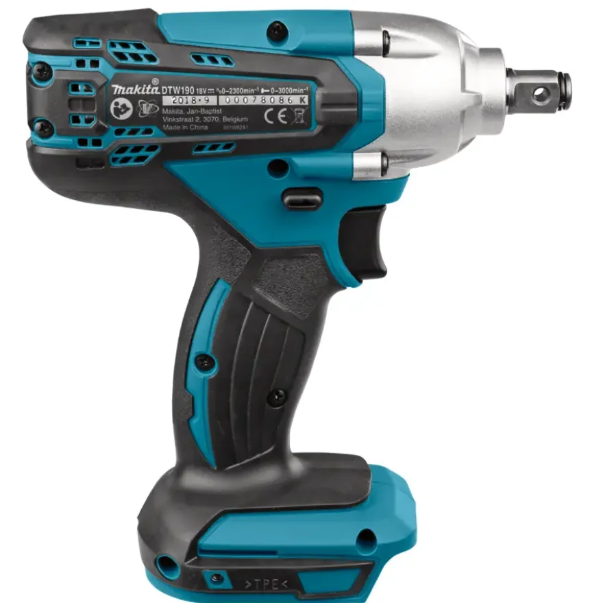 Makita accuslagmoersleutel DTW190ZJ (zonder accu)