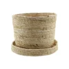Mand mais husk inclusief deksel naturel D28H24CM