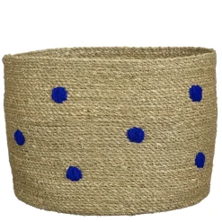 Mand rond licht bruin - h30,5xd38cm