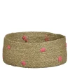Mand rond licht bruin - h16,5xd40cm