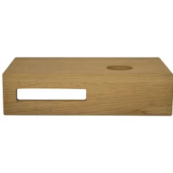 Marho Tarn wastafelblad toilet rechts 40 x 21 x 10 cm massief hout