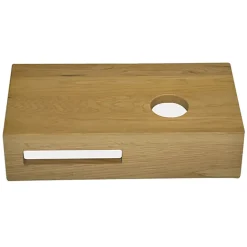 Marho Tarn wastafelblad toilet rechts 40 x 21 x 10 cm massief hout