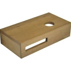 Marho Tarn wastafelblad toilet rechts 40 x 21 x 10 cm massief hout