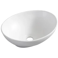 Marho Ablua waskom ovaal 40 x 33 x 14,5 cm keramiek mat wit