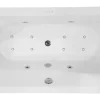Marho Aquero whirlpool ligbad vrijstaand 170 x 80 cm acryl glans wit met waste chroom