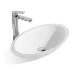 Marho Beli waskom ovaal 59 x 35 x 11 cm solid surface mat wit