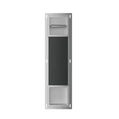 Marho Delya toiletrolhouder zonder klep en reserverolhouder inbouw RVS