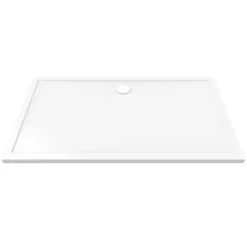 Marho douchebak rechthoek glanzend wit 160 x 90 x 4 cm