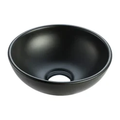 Marho Drova waskom rond 28 x 10 cm keramiek mat zwart