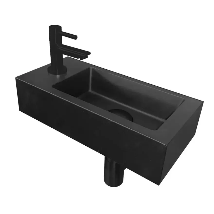 Marho fonteinset compleet links Ondine S mini mat zwart