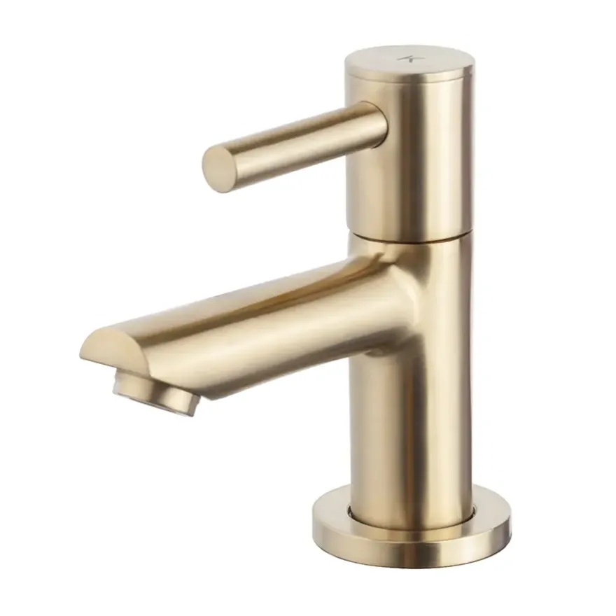 Marho fonteinset compleet links Ondine S mini zwart + geborsteld messing