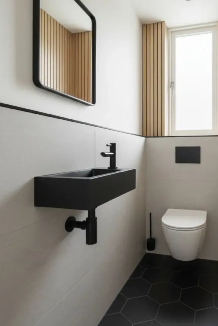 Marho fonteinset compleet rechts Ondine S mini mat zwart