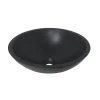 Marho Isla waskom rond 43 x 13 cm solid surface mat zwart
