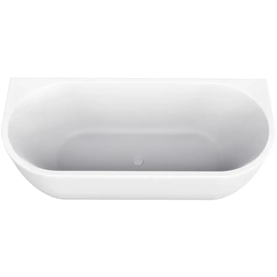 Marho Liora half vrijstaand ligbad glanzend wit 170 x 75 cm