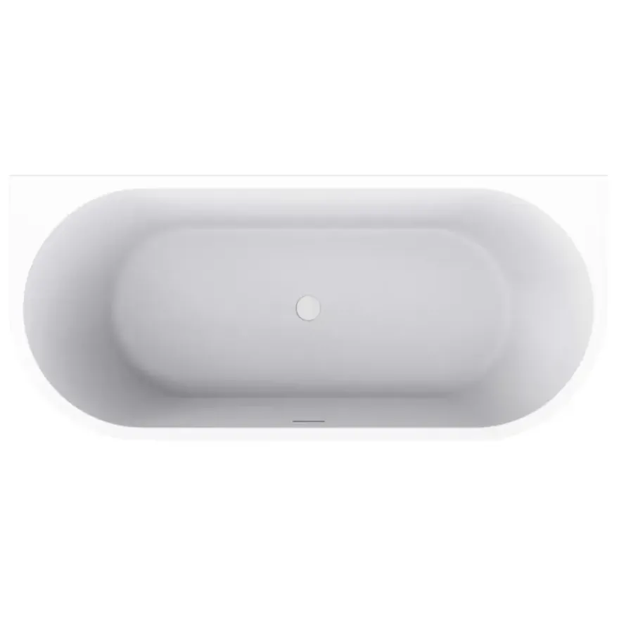 Marho Liora half vrijstaand ligbad glanzend wit 170 x 75 cm