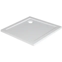 Marho Luxe douchebak vierkant glanzend wit 90 x 90 x 4 cm