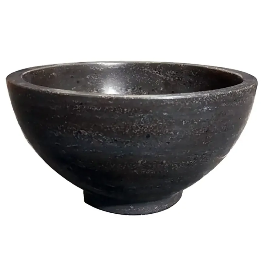 Marho Nudo waskom rond 20 x 11 cm hardsteen gezoet