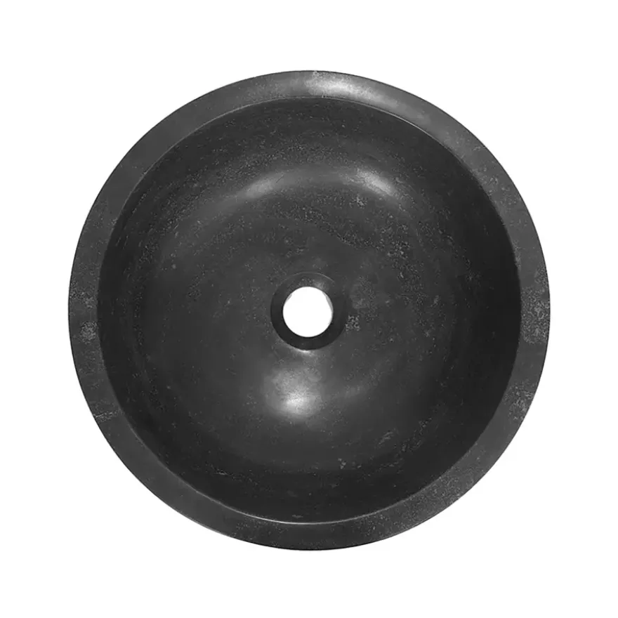 Marho Nudo waskom rond 40 x 12 cm hardsteen gezoet