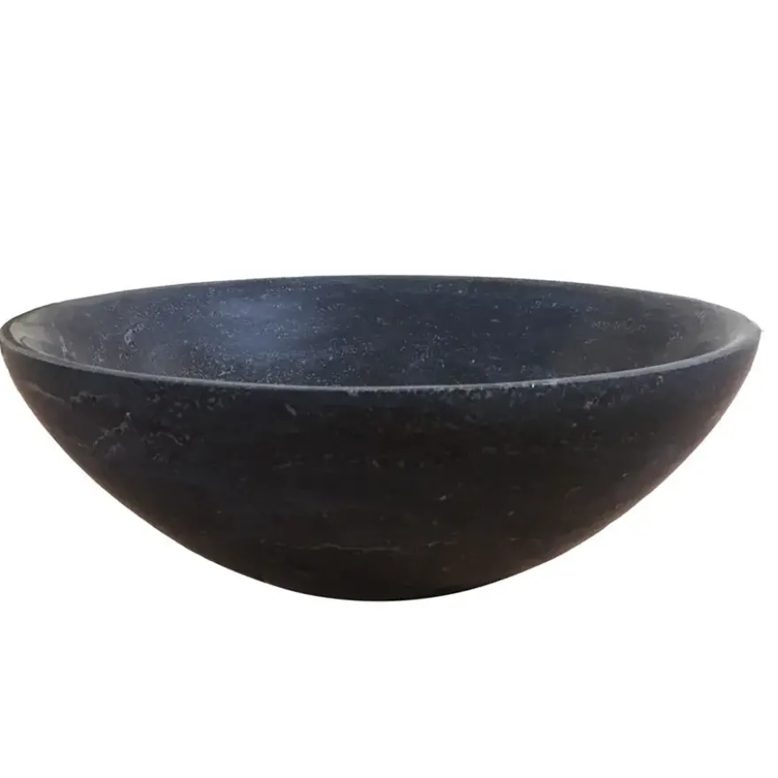 Marho Nudo waskom rond 32 x 12 cm hardsteen gezoet