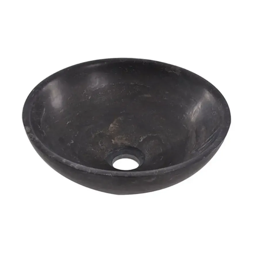 Marho Nudo waskom rond 32 x 12 cm hardsteen gezoet