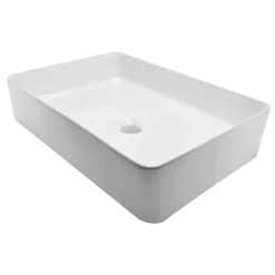 Marho Qira opzetwastafel 35 x 50 x 12 cm keramiek glans wit