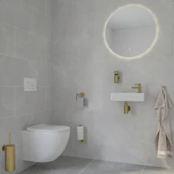 Marho Toiletborstelhouder Luxor geborsteld messing