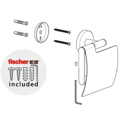 Marho Toiletrolhouder Luxor met klep chroom