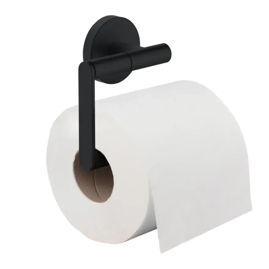 Marho Toiletrolhouder Luxor zonder klep zwart