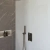 Marho Valdra regendouche set inbouw met thermostaatkraan 30 cm gun metal