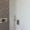 Marho Valdra regendouche set inbouw met thermostaatkraan 30 cm geborsteld staal
